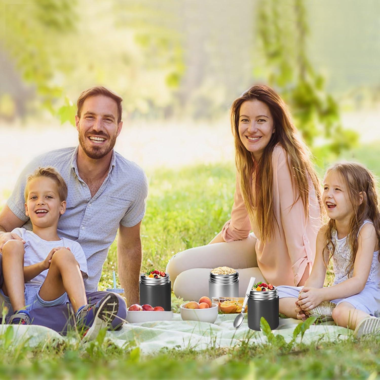 Tarro Aislado de Comida CJACJA 429.5 ml con Pantalla de Temperatura