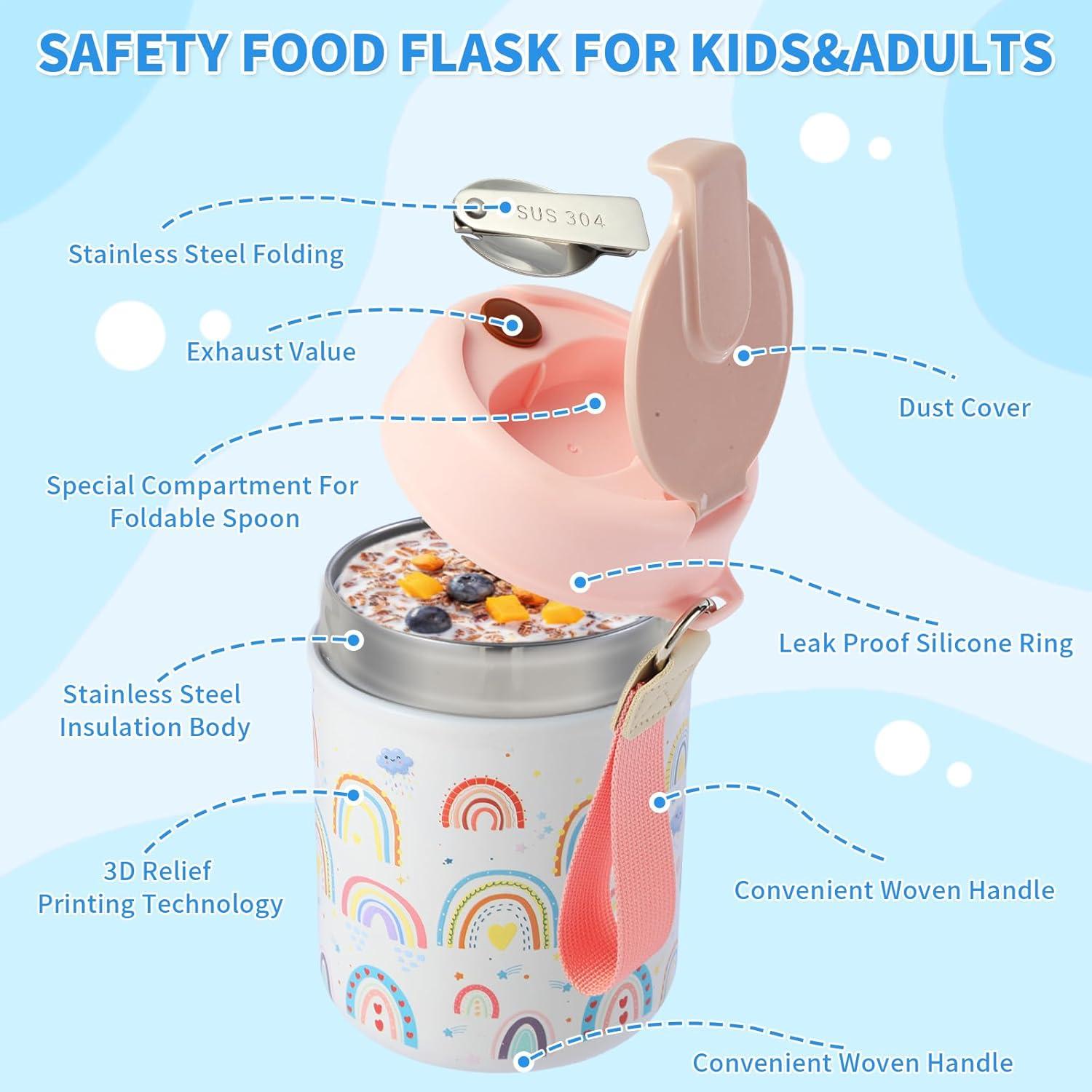 Termo de Comida Caliente Winkabiu 450g Boca Ancha Niños