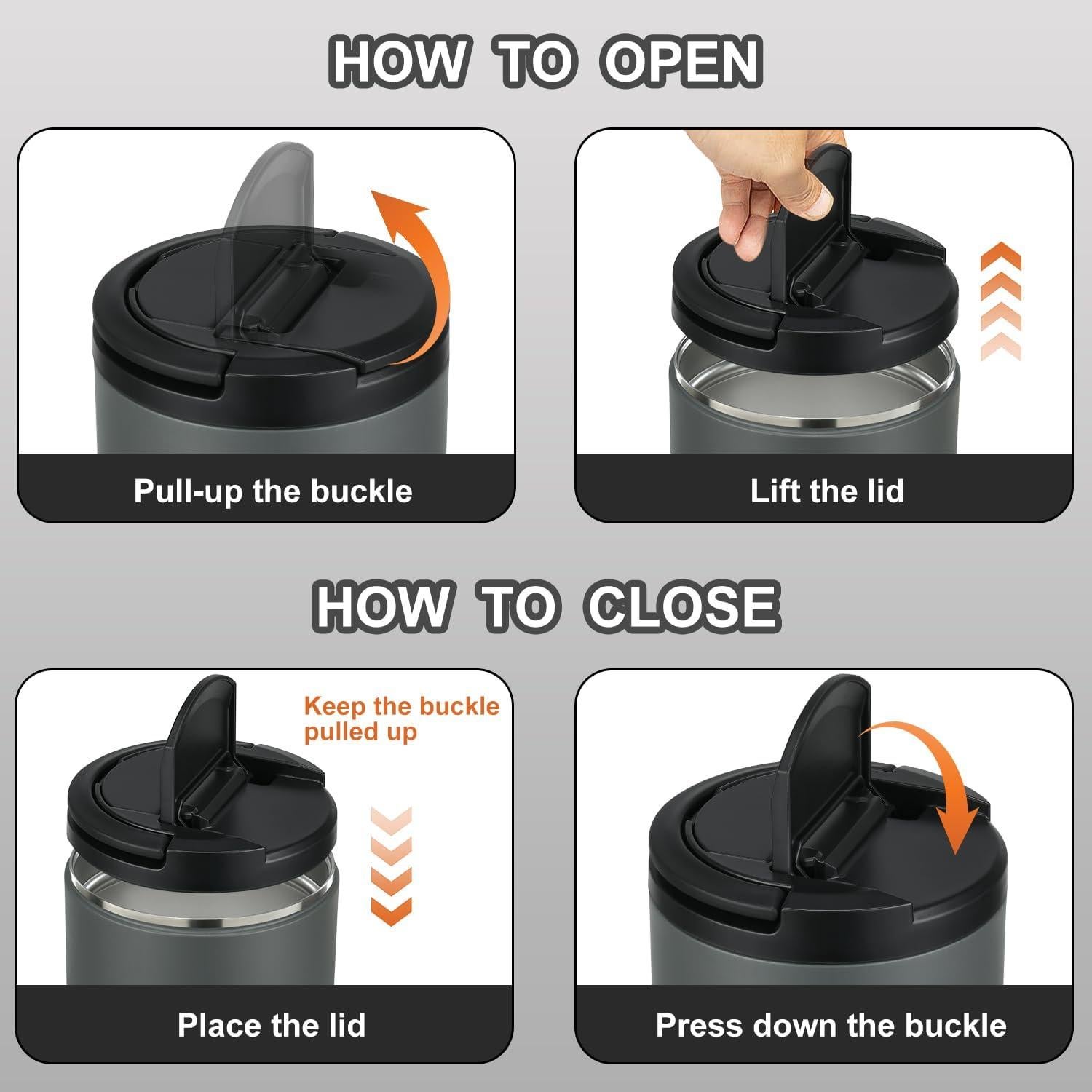 Frasco de Comida Aislado 1.2L Morefeel con Tapa a Prueba de Fugas