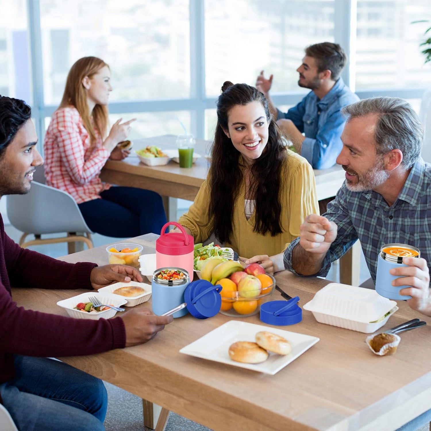 Termo de Sopa Aislado HWONMTE 298ml Boca Ancha Azul