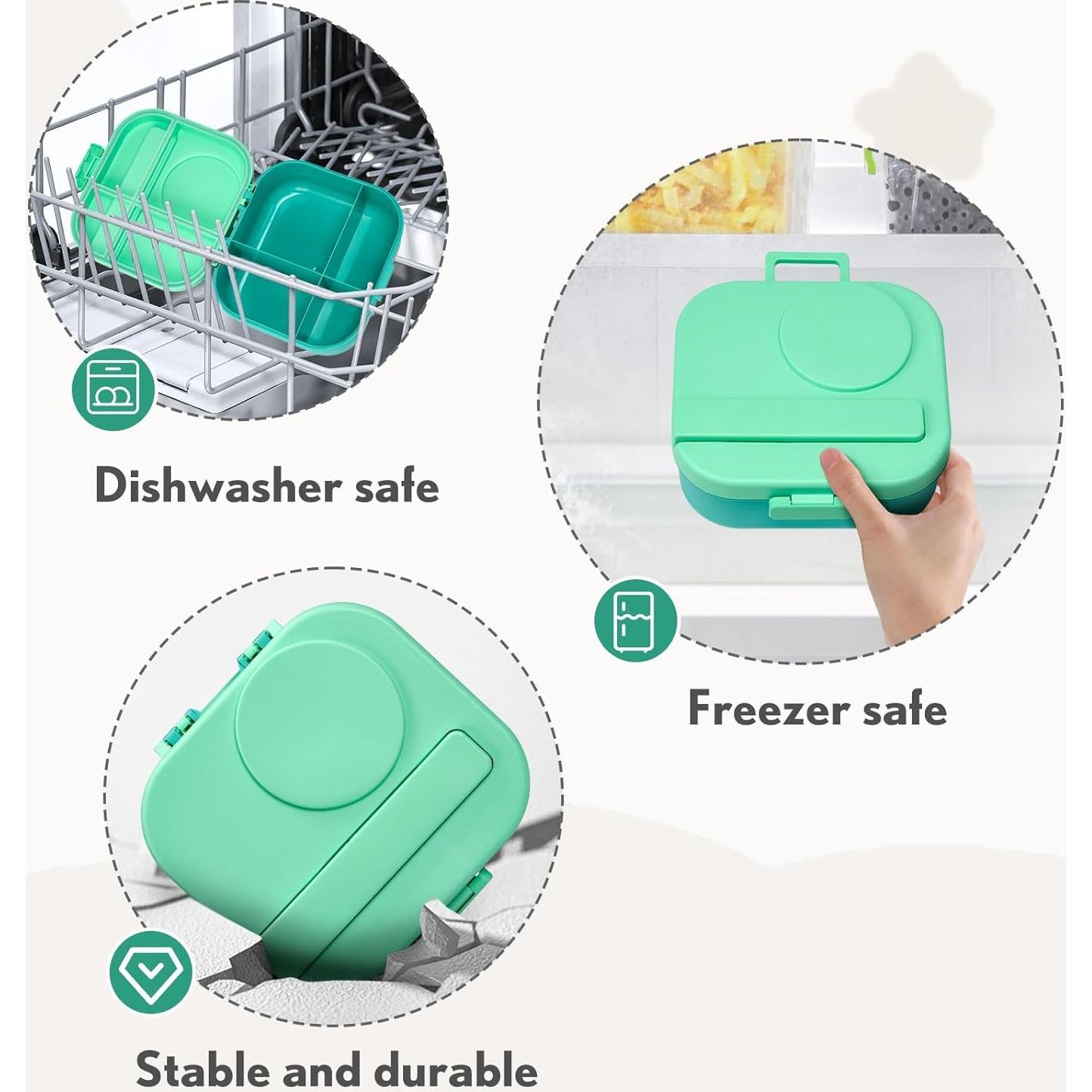 Caja de Almuerzo Bento BOSEDSANG con Termo 12oz y 4 Compartimentos