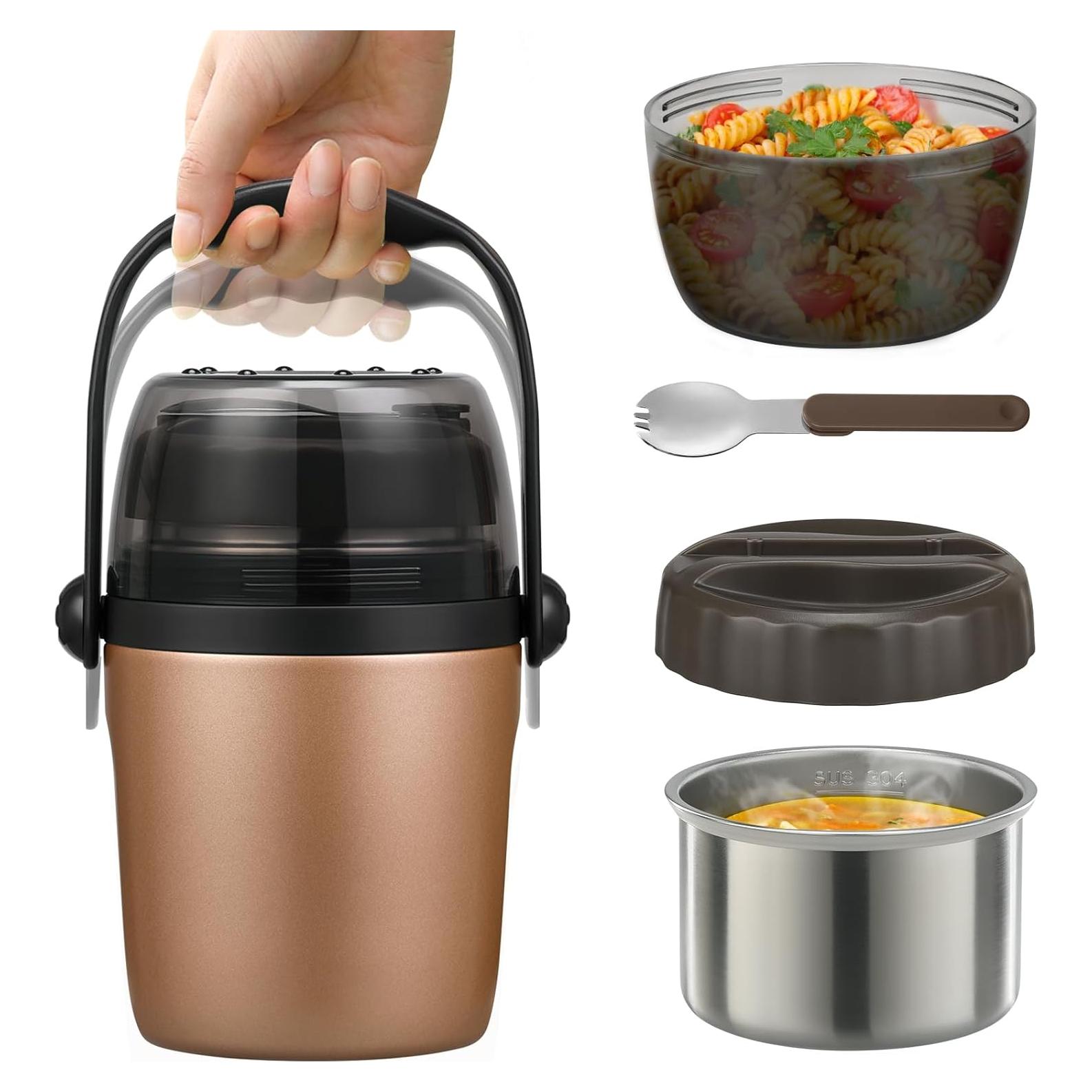 Termo de Sopa Aislado Elipark 32oz Acero Inoxidable Dorado