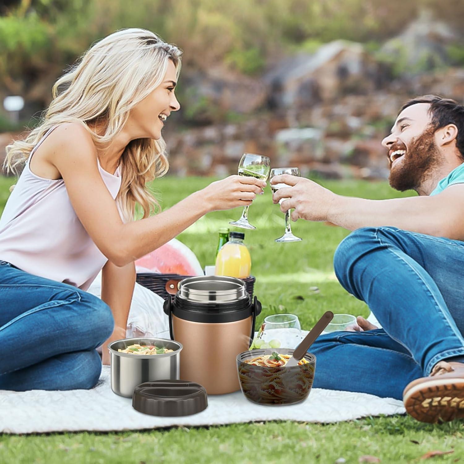 Termo de Sopa Aislado Elipark 32oz Acero Inoxidable Dorado