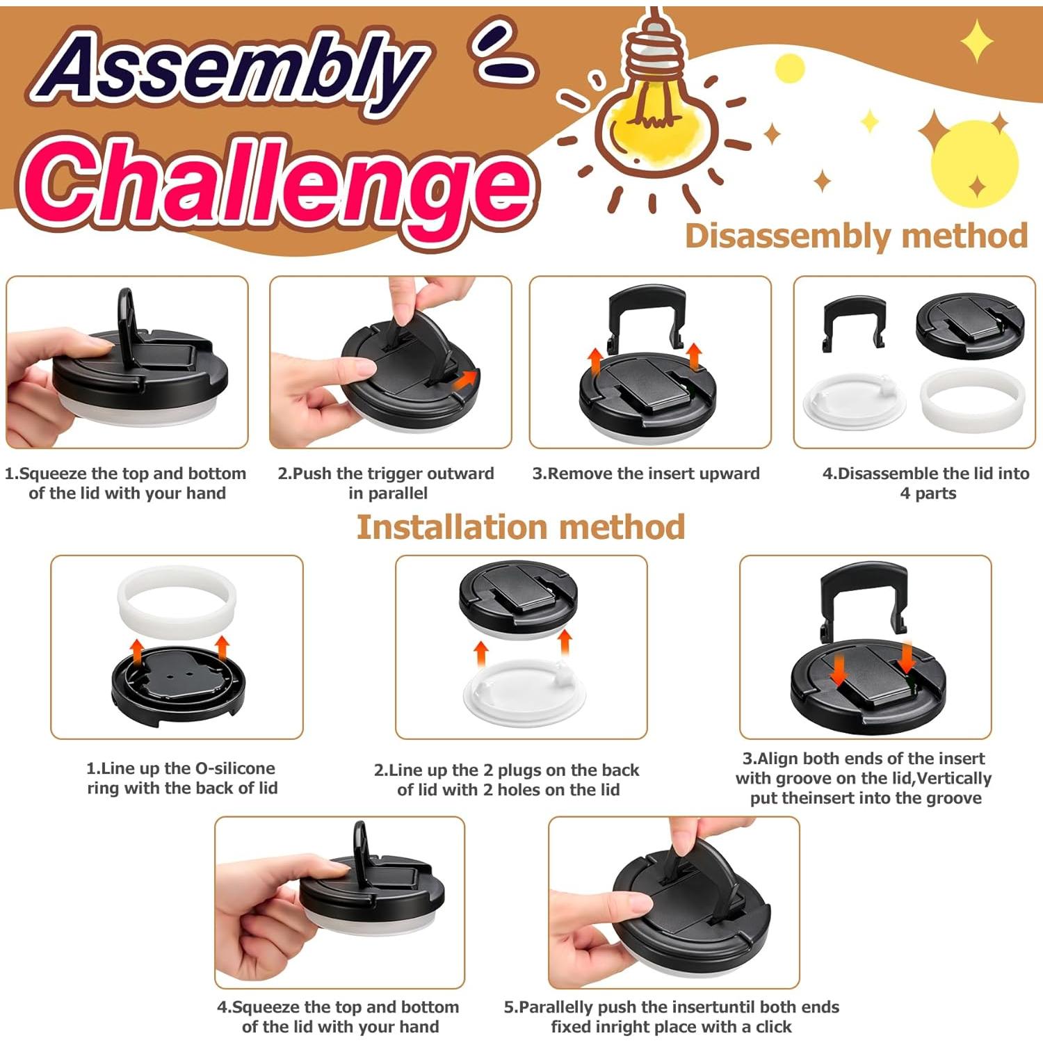 Termo de Sopa Aislado BABHAMNESS 13.5oz Negro con Cuchara