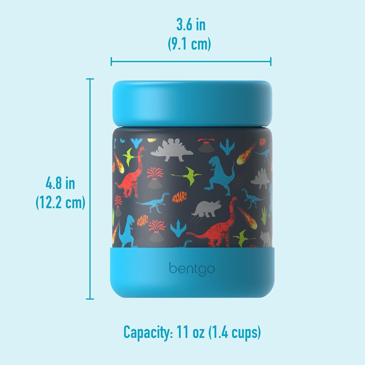 Tarro de Comida Aislado Bentgo Kids 331ml Dinosaurio