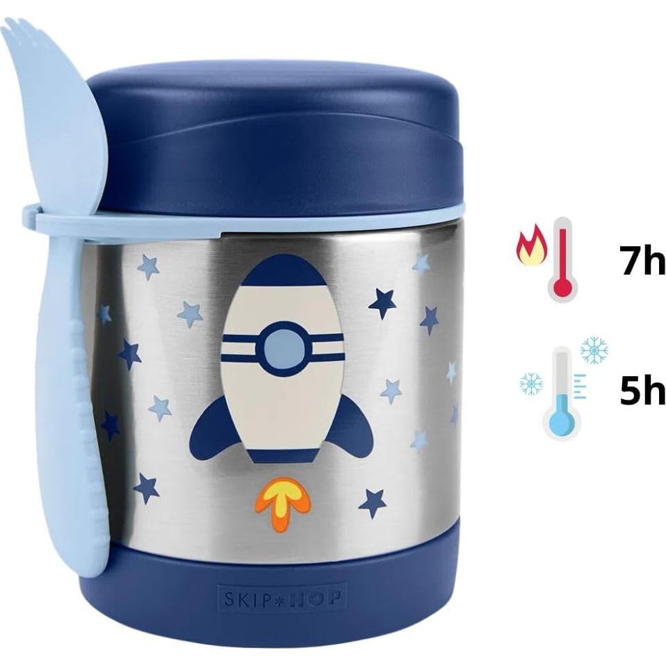 Tarro de Comida Aislado Skip Hop Cohete 325 mL Acero Inoxidable