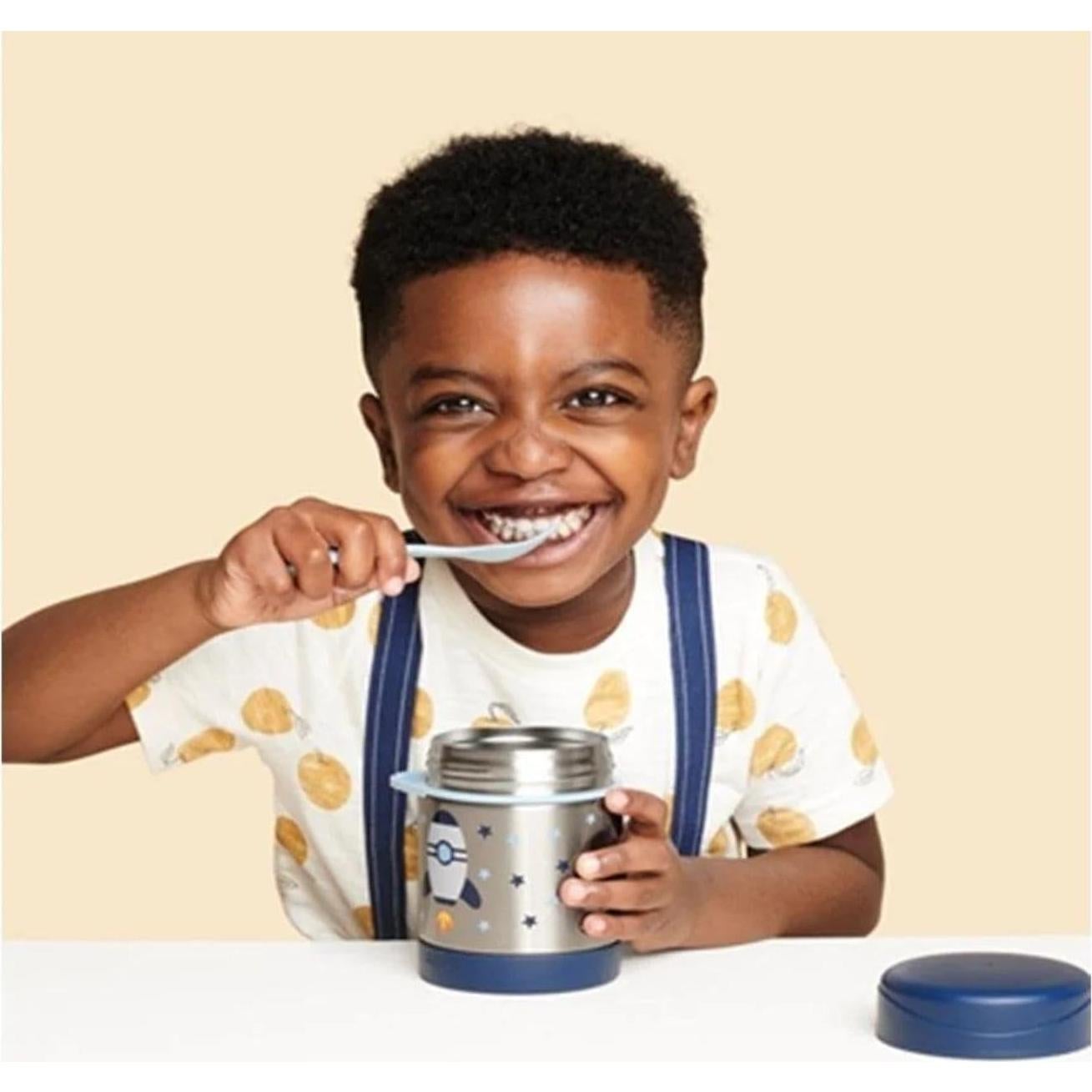 Tarro de Comida Aislado Skip Hop Cohete 325 mL Acero Inoxidable
