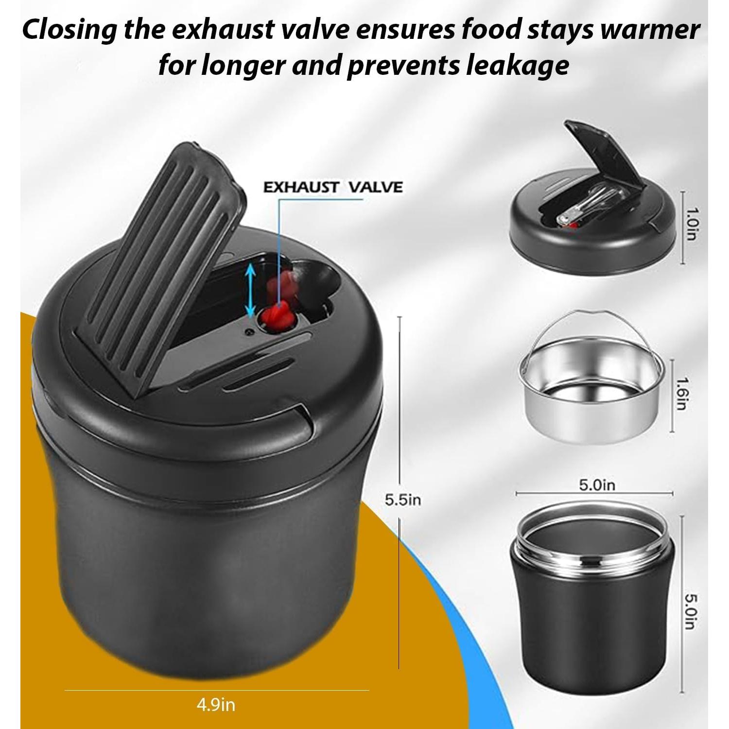 Tarro de Comida Térmico NOMI 1.18 L Acero Inoxidable Aislado