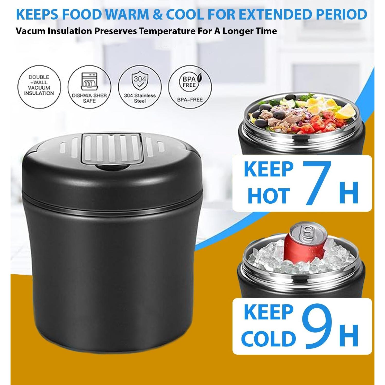 Tarro de Comida Térmico NOMI 1.18 L Acero Inoxidable Aislado