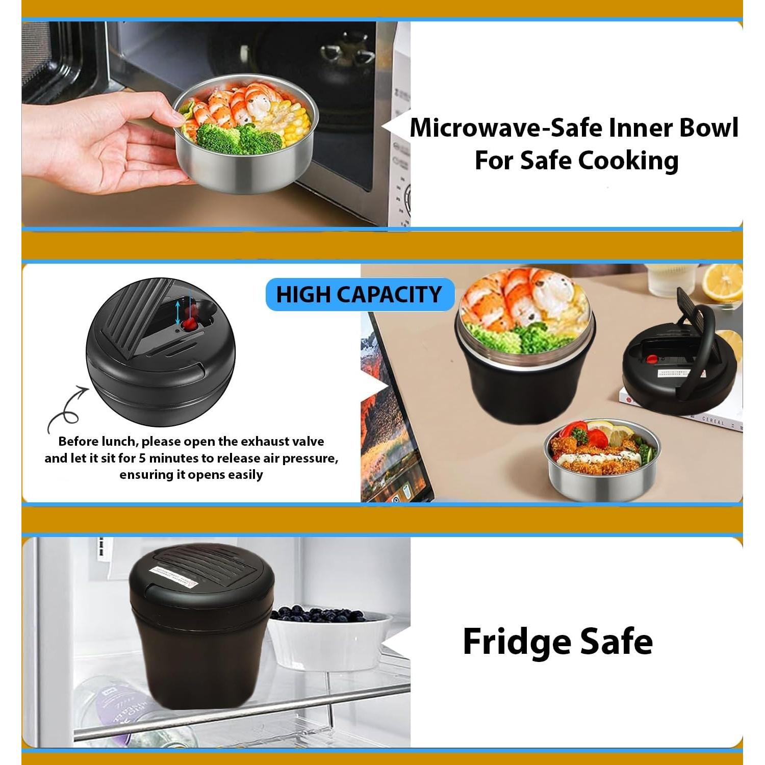 Tarro de Comida Térmico NOMI 1.18 L Acero Inoxidable Aislado