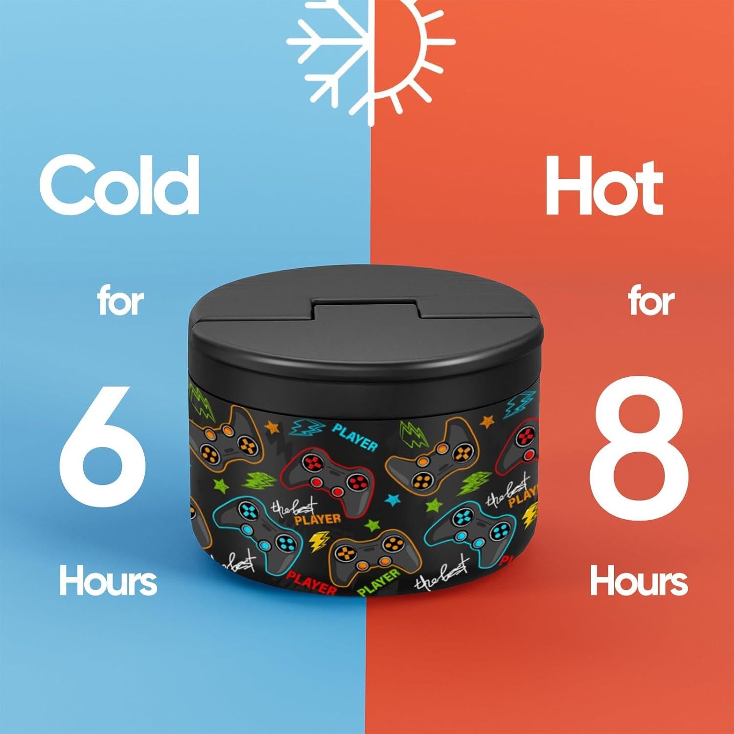 Termo de Sopa QUITES 340g Aislado al Vacío Negro