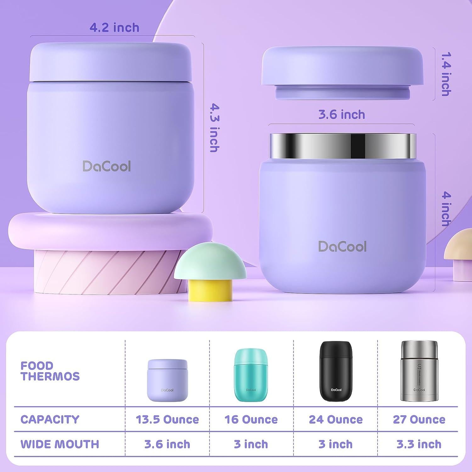 Termo Aislado para Comida Niños DaCool 400 ml Acero Inoxidable