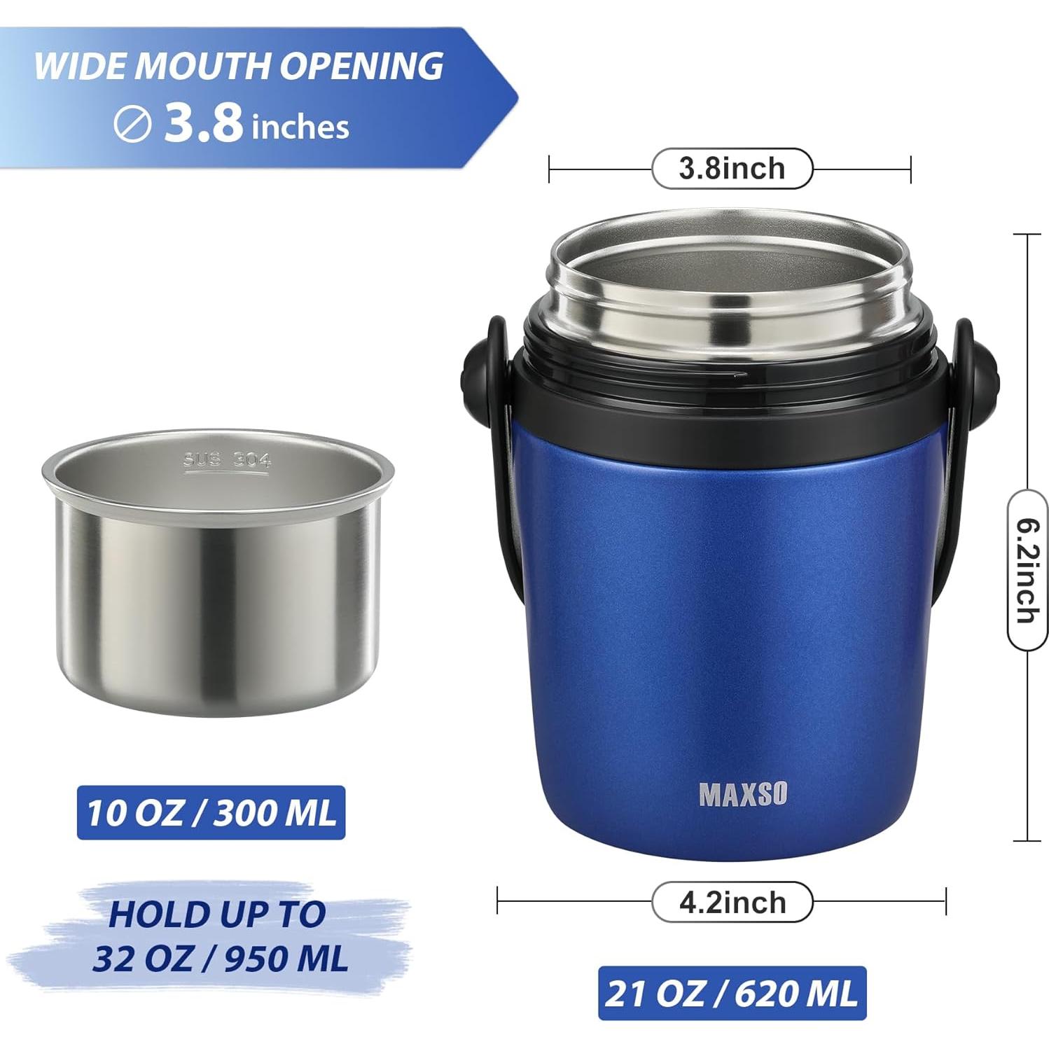 Contenedor Térmico MAXSO 32 oz Acero Inoxidable Azul