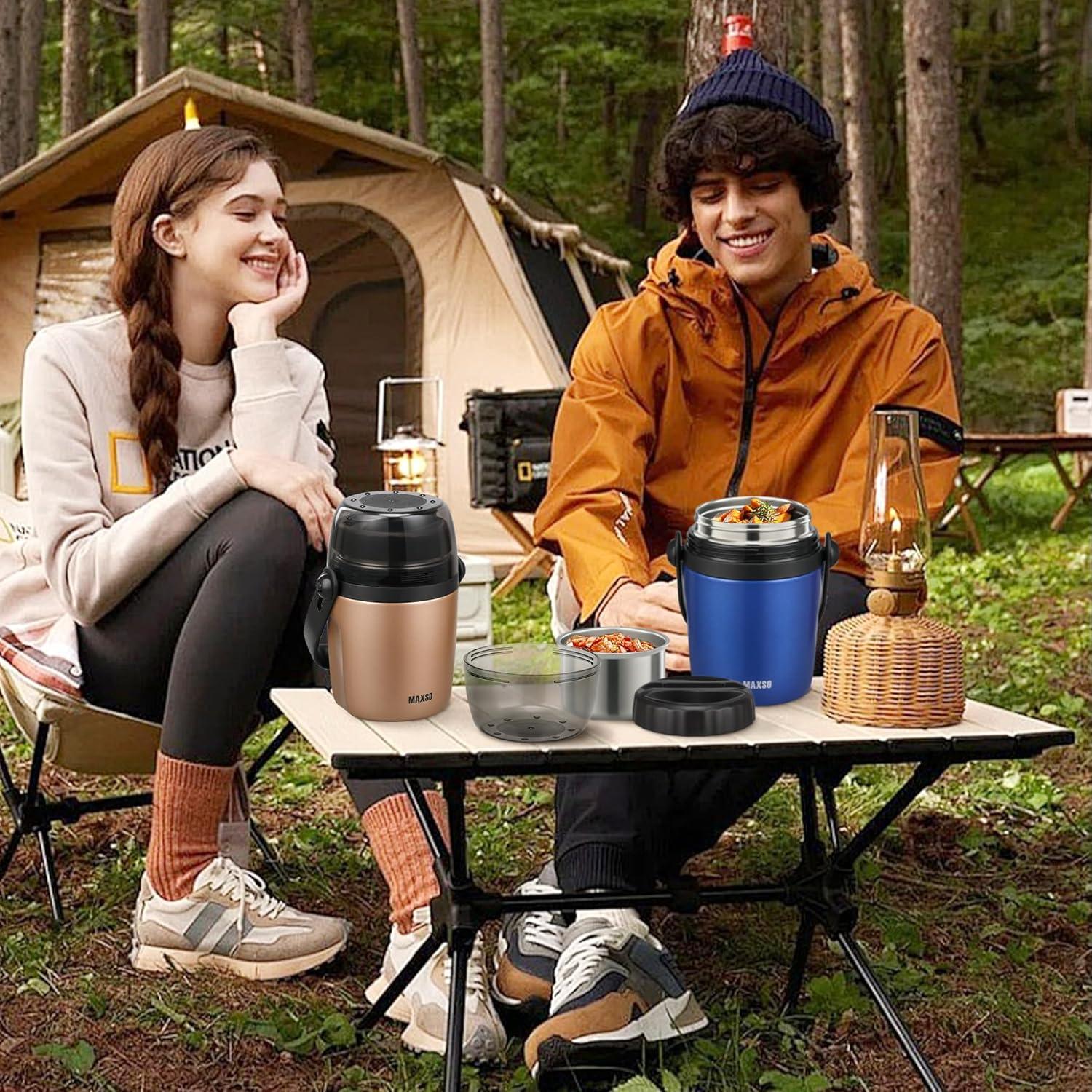 Contenedor Térmico MAXSO 32 oz Acero Inoxidable Azul