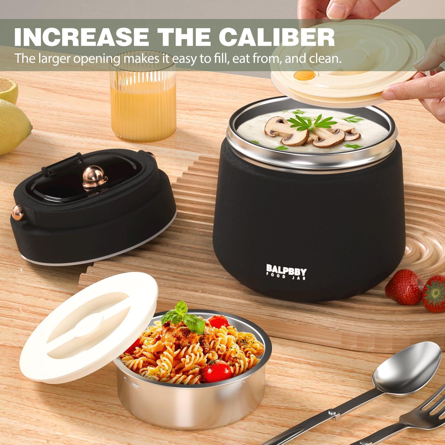 Termo de Comida Aislado BALPBBY 1.13 kg Negro con Cuchara