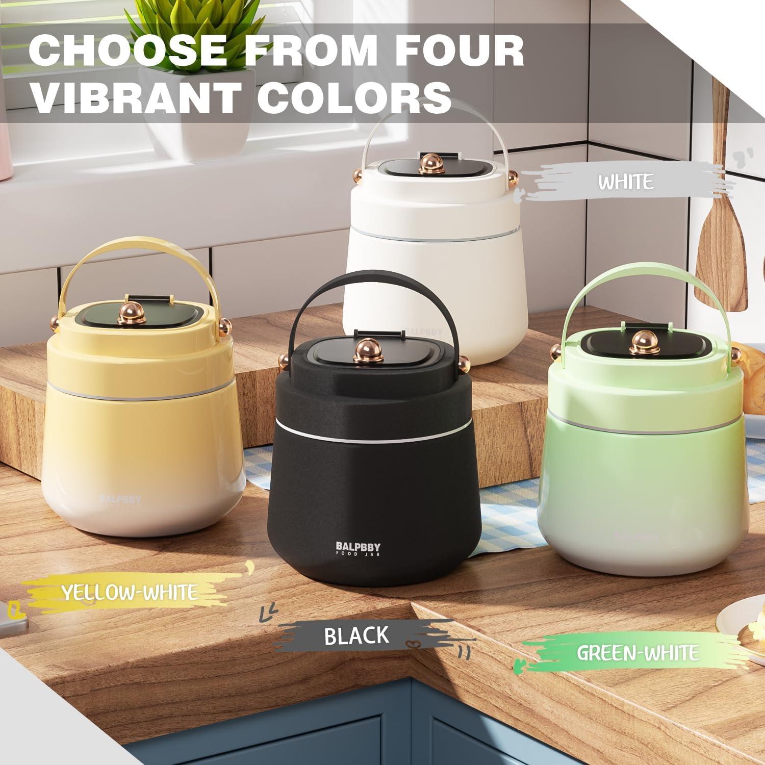 Termo de Comida Aislado BALPBBY 1.13 kg Negro con Cuchara