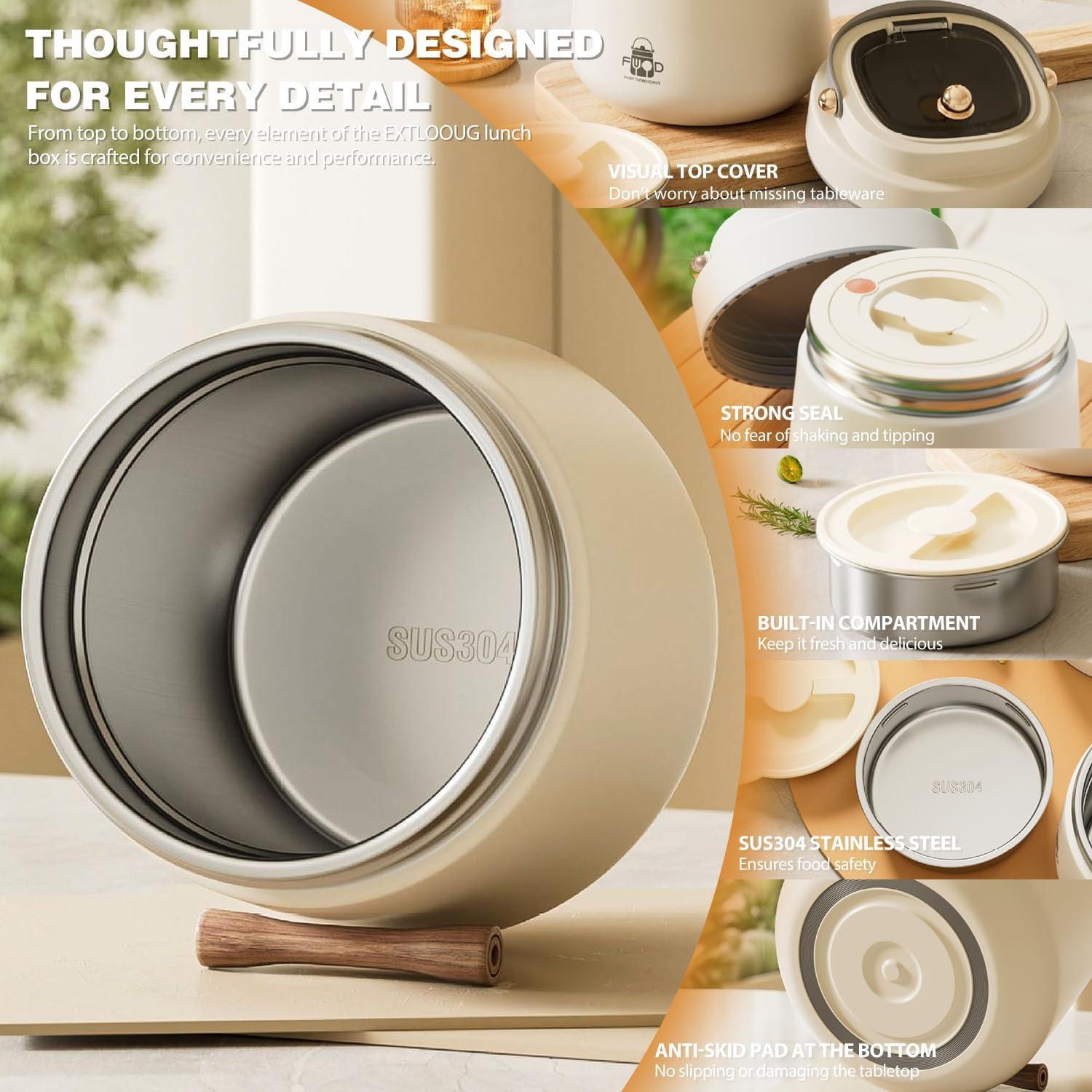 Termo de Comida Aislado BALPBBY 1.13 kg Negro con Cuchara