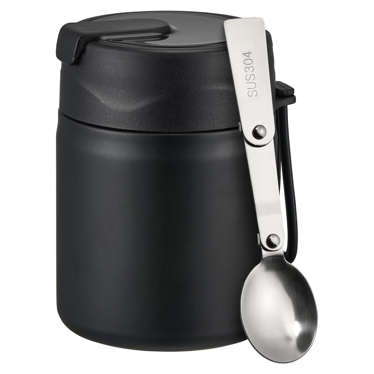 Termo de Sopa Aislado Pawtong 500ml con Cuchara Acero Inoxidable