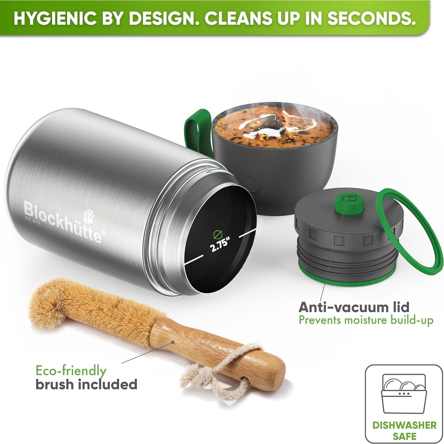 Termo de Comida Blockhütte 730 ml Acero Inoxidable 14h Caliente