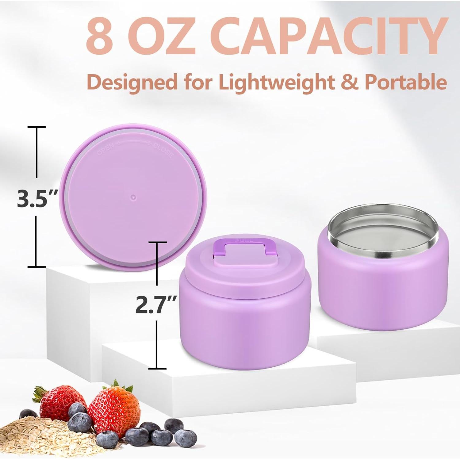 Termo de Comida Caliente para Niños PIQUEBAR 8oz Acero Inoxidable