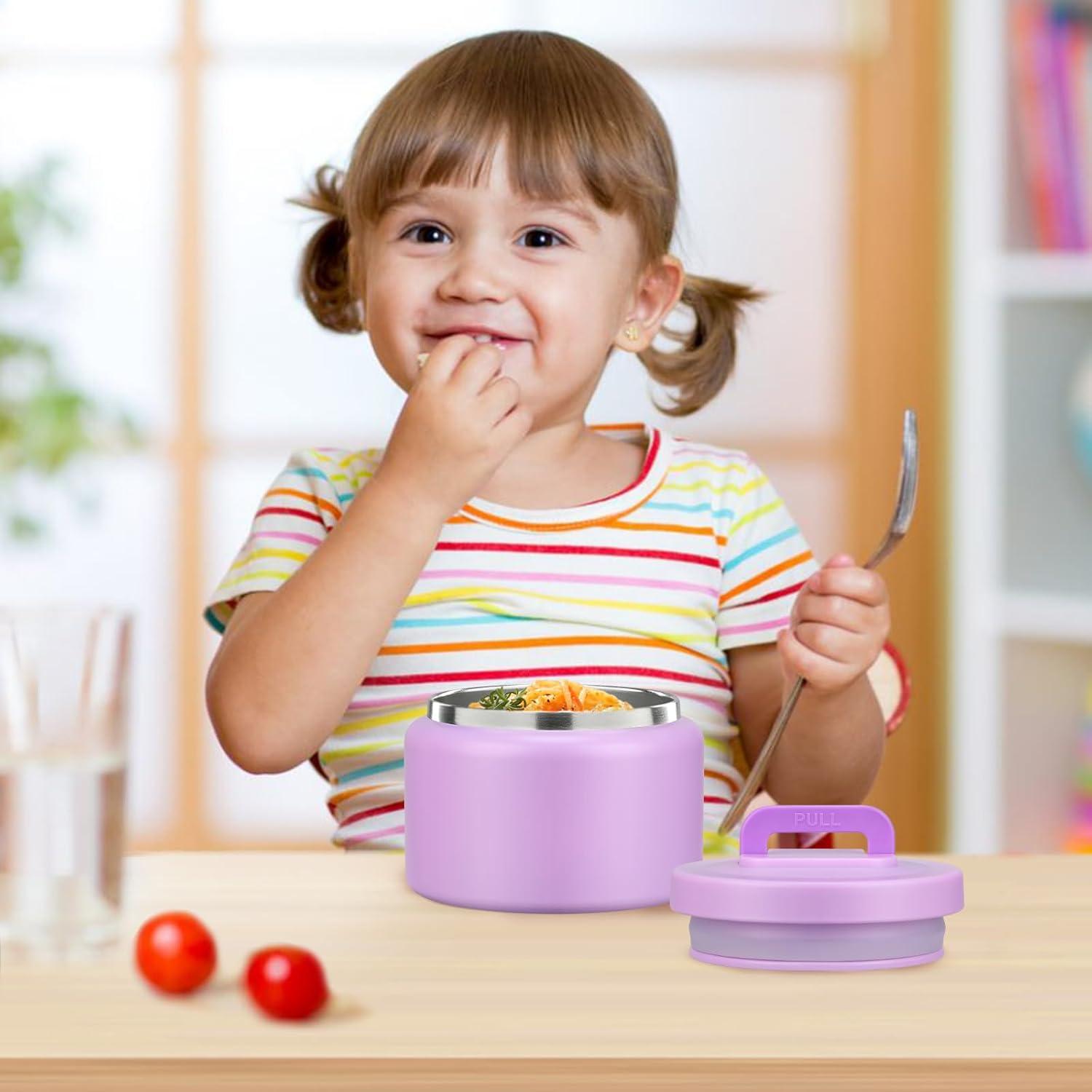 Termo de Comida Caliente para Niños PIQUEBAR 8oz Acero Inoxidable