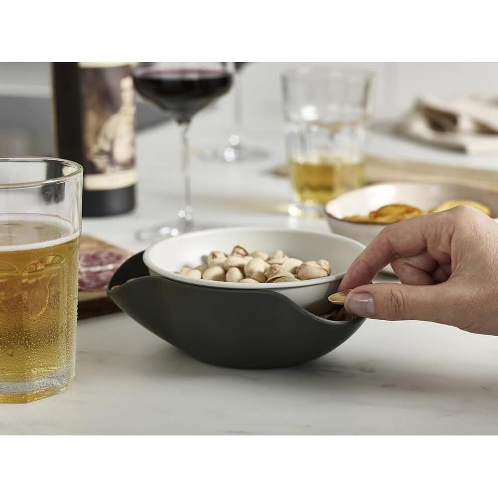 Tazón Doble para Snacks Joseph Joseph Gris - Libre de BPA