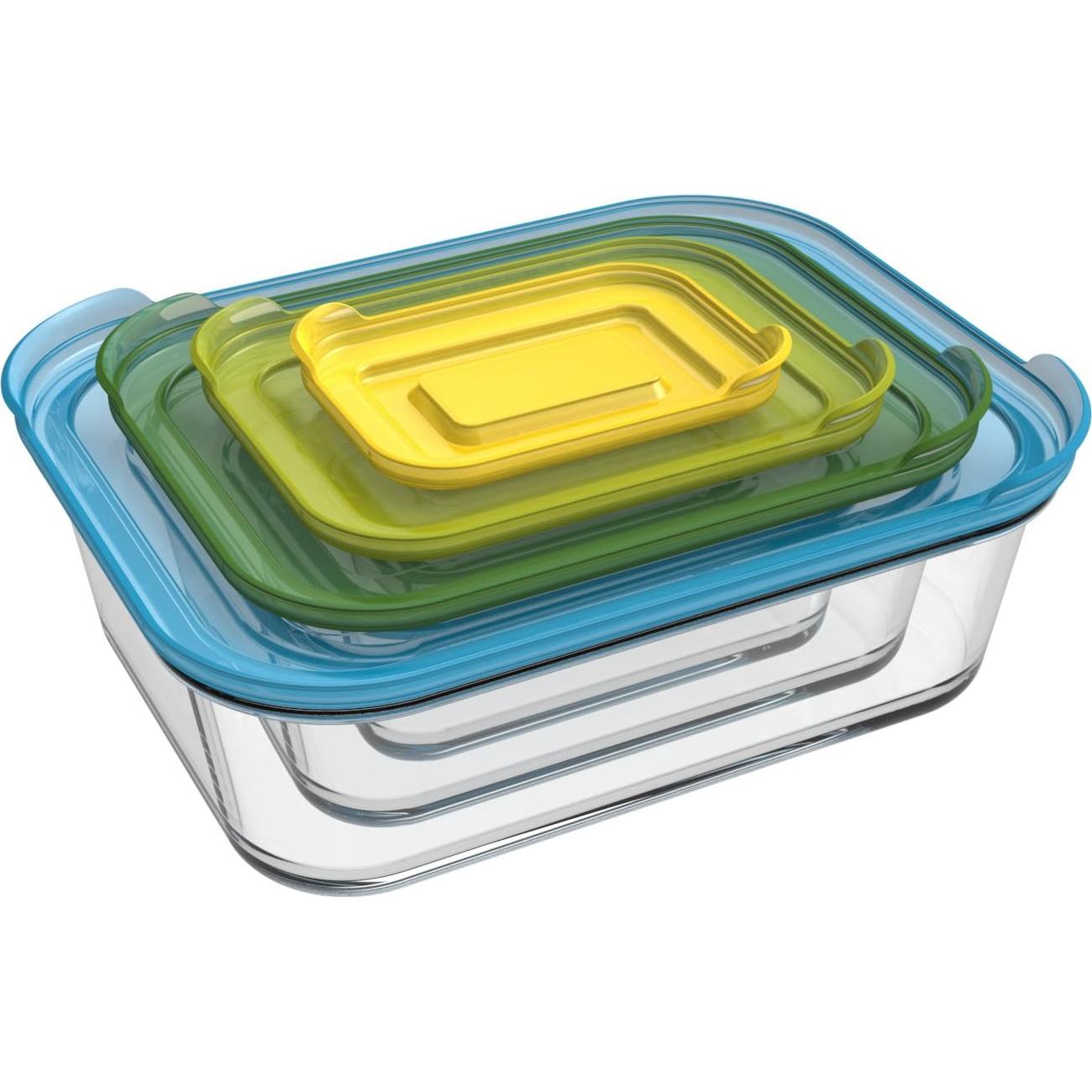 Juego de 4 Recipientes de Vidrio Joseph Joseph Nest 2.5L