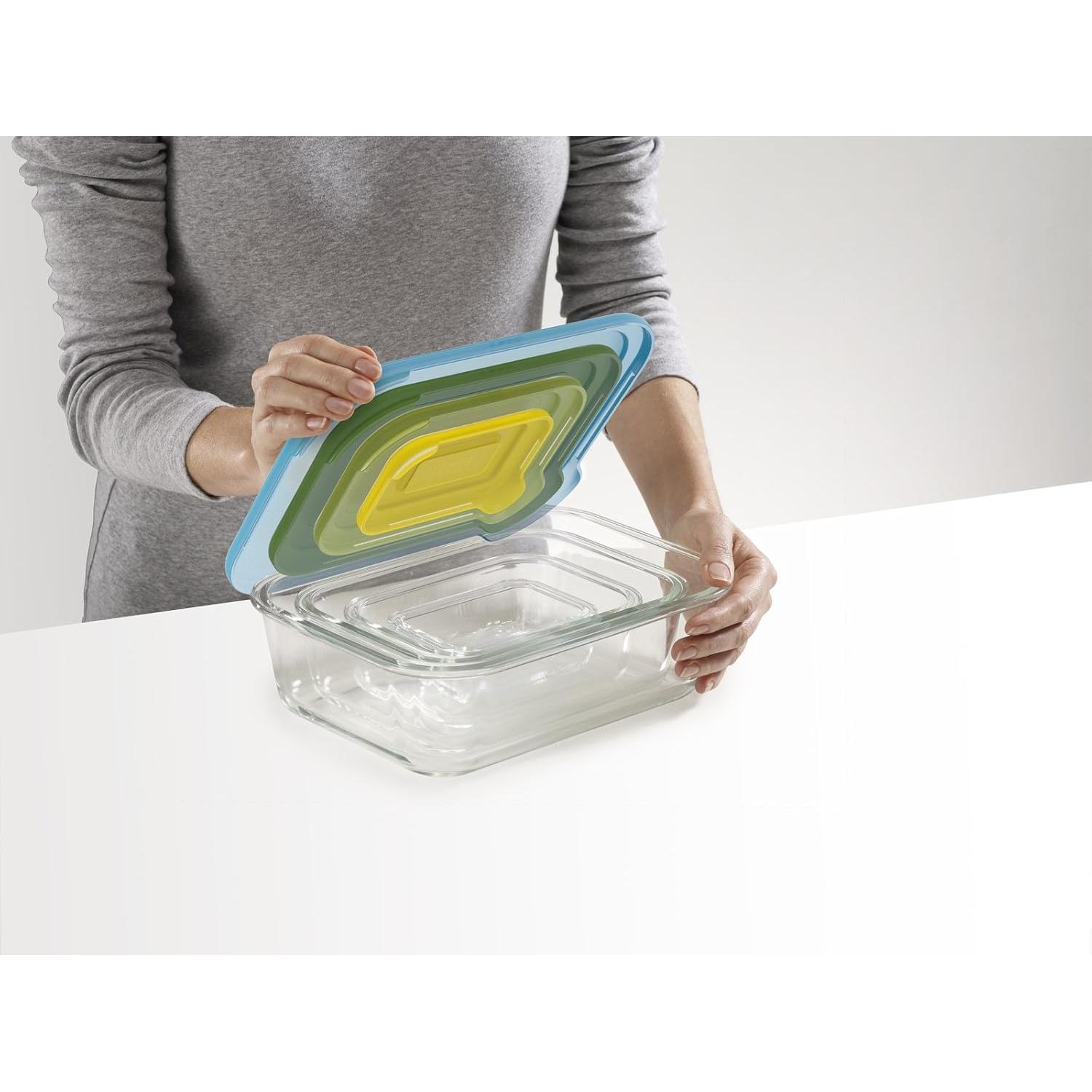 Juego de 4 Recipientes de Vidrio Joseph Joseph Nest 2.5L