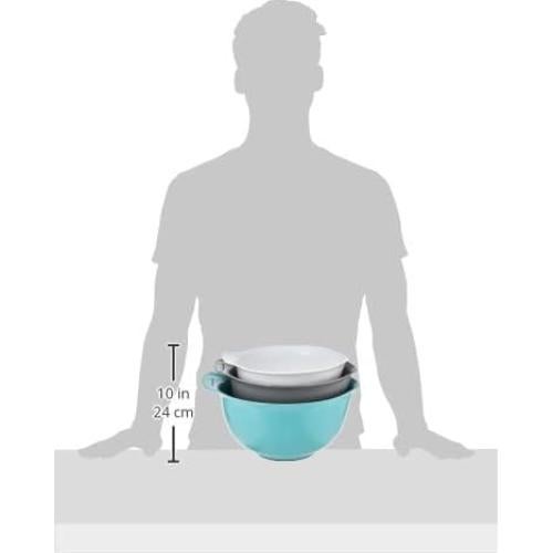Juego de 3 Tazones de Mezcla KitchenAid Plástico 2.37L 3.31L 4.26L