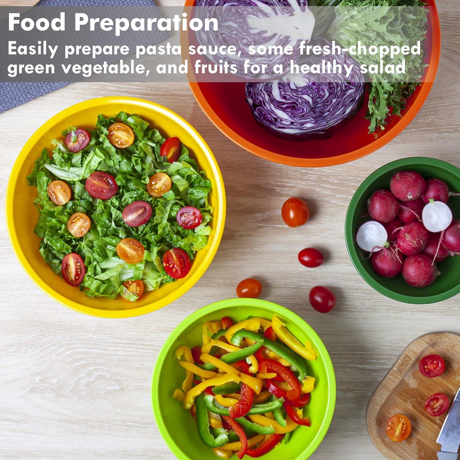 Set de 6 Cuencos de Mezcla YIHONG de Plástico Apilables