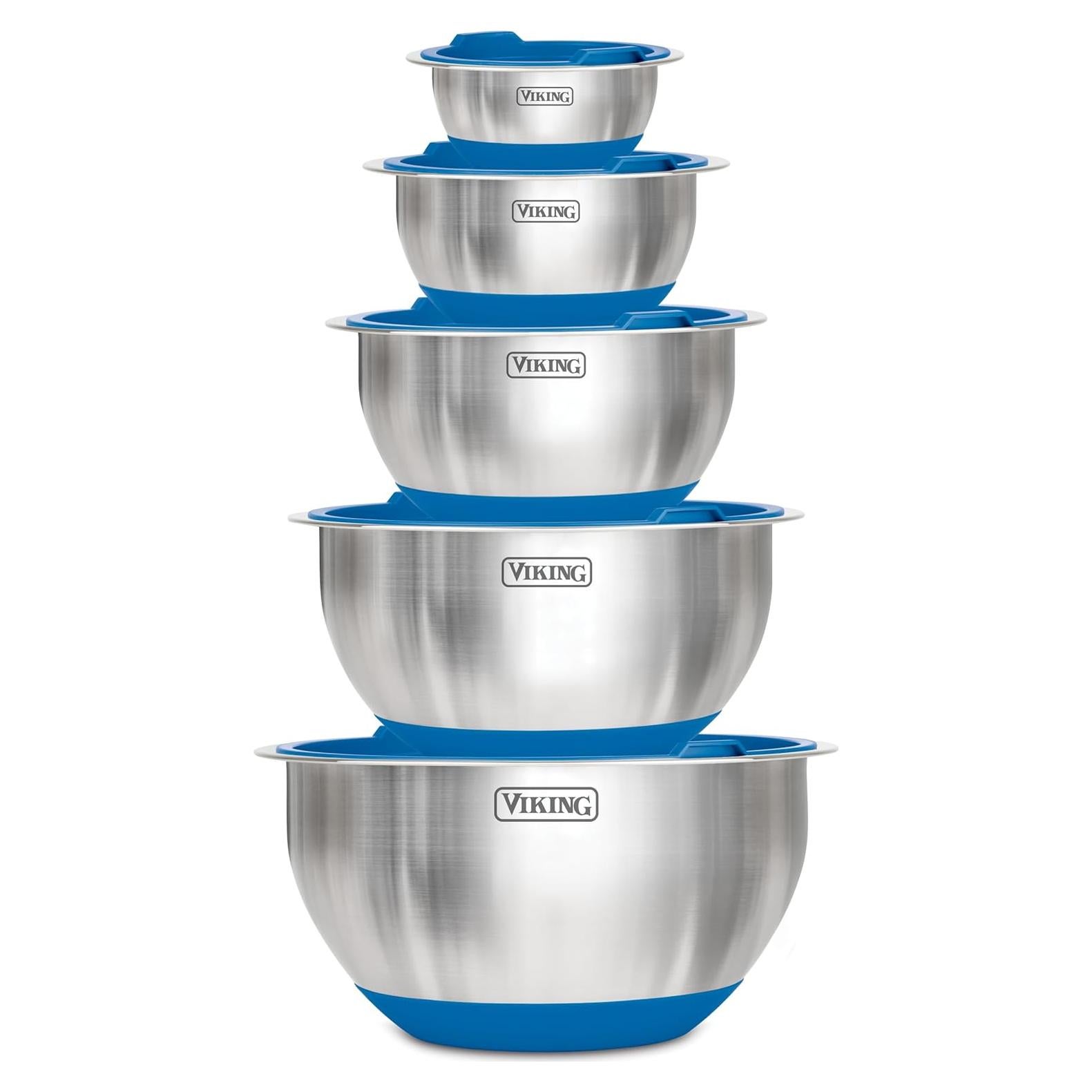 Juego de Cuencos Mezcladores Viking 10 Piezas Acero Inoxidable