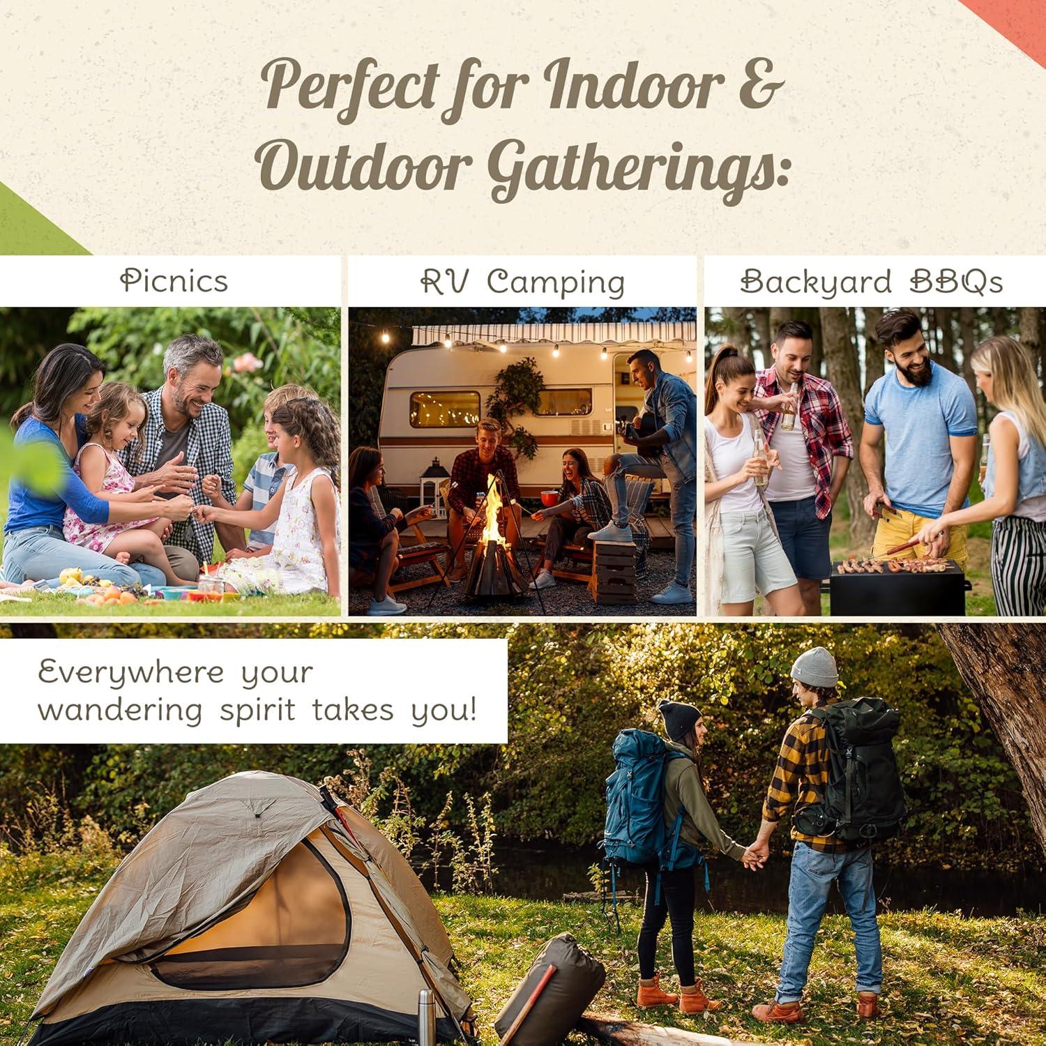 Juego de Tazones Apilables Camp Casual - 4 Piezas Sin BPA