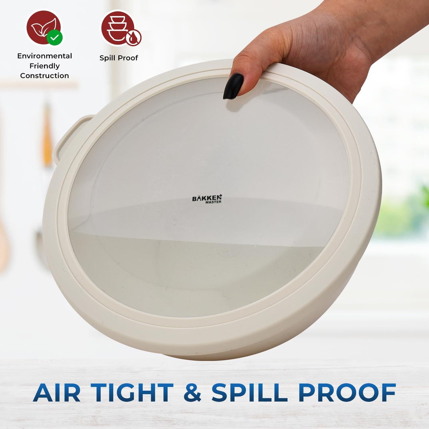 Juego de 12 Tazones Apilables Bakken Master con Tapas - Sin BPA