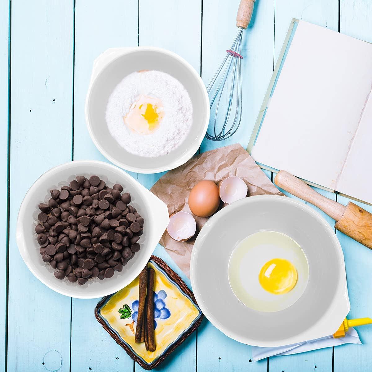 Juego de Cuencos para Mezclar Glad, Set de 3, Antideslizante, 1.2L a 3.6L