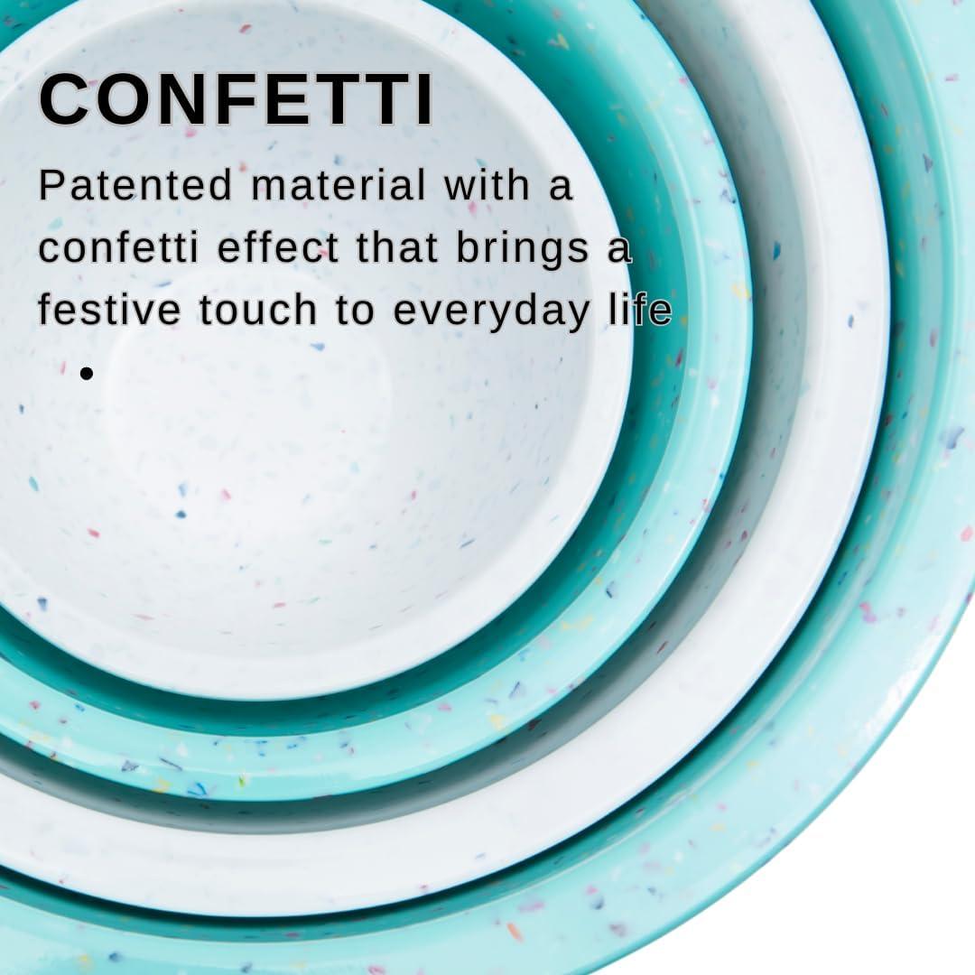 Juego de Cuencos Mezcladores Apilables Bzyoo - 4 Piezas Color Huevo