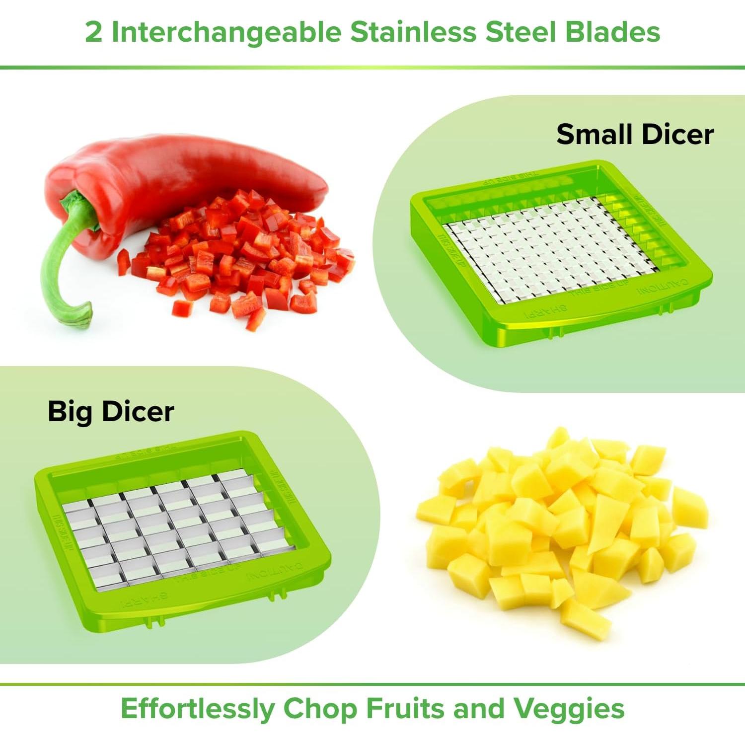 Cortador de Verduras 4 en 1 Prep Naturals - Acero Inoxidable Blanco