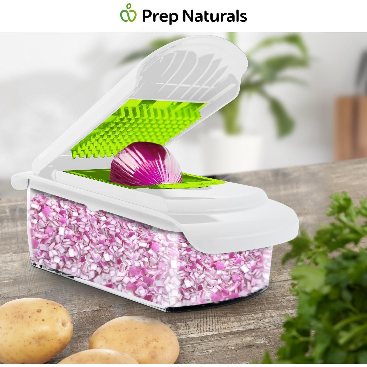 Cortador de Verduras 4 en 1 Prep Naturals - Acero Inoxidable Blanco