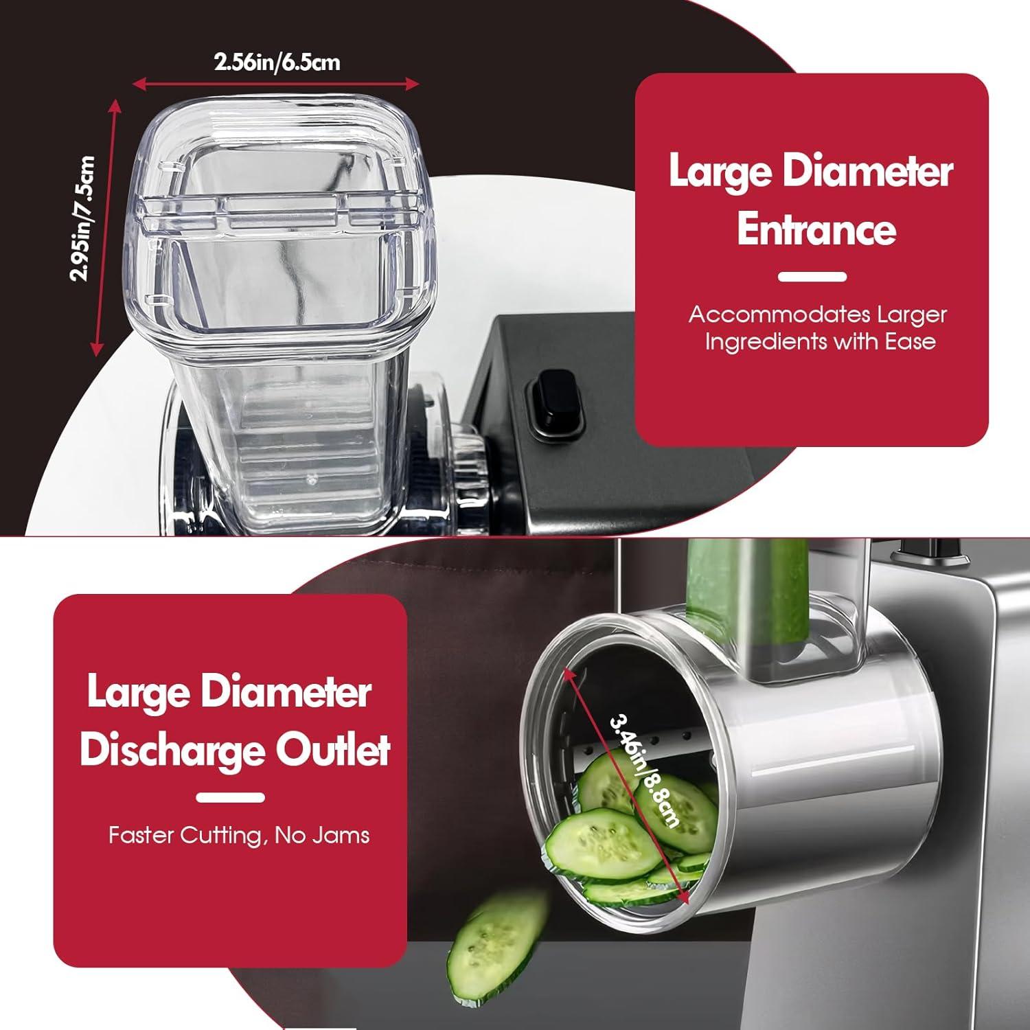 Rallador de Queso Eléctrico ULTAC Q-1 250W 7 Cuchillas