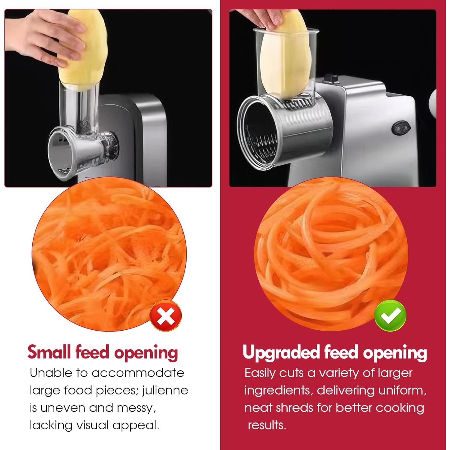 Rallador de Queso Eléctrico ULTAC Q-1 250W 7 Cuchillas