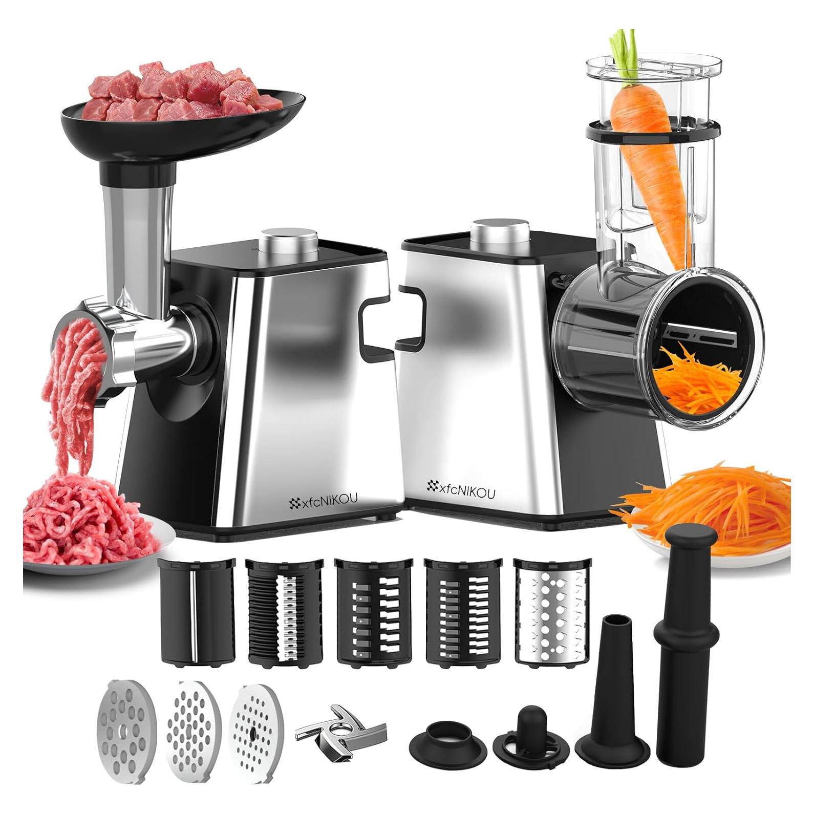 Picadora de Carne Eléctrica xfcnikou MG-S19 2800W Acero Inoxidable