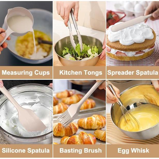 Juego de Tazones de Mezcla Wildone 27 PCS Acero Inoxidable