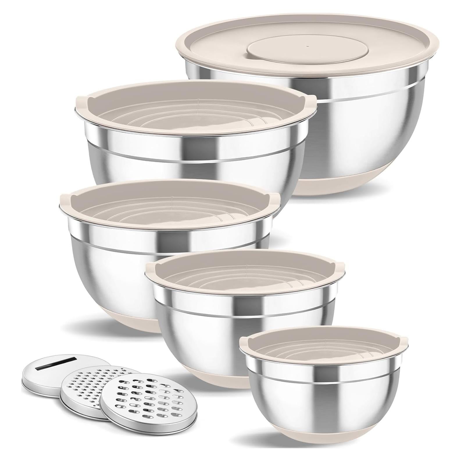 Juego de Cuencos Mezcladores TeamFar 5 Piezas Acero Inoxidable