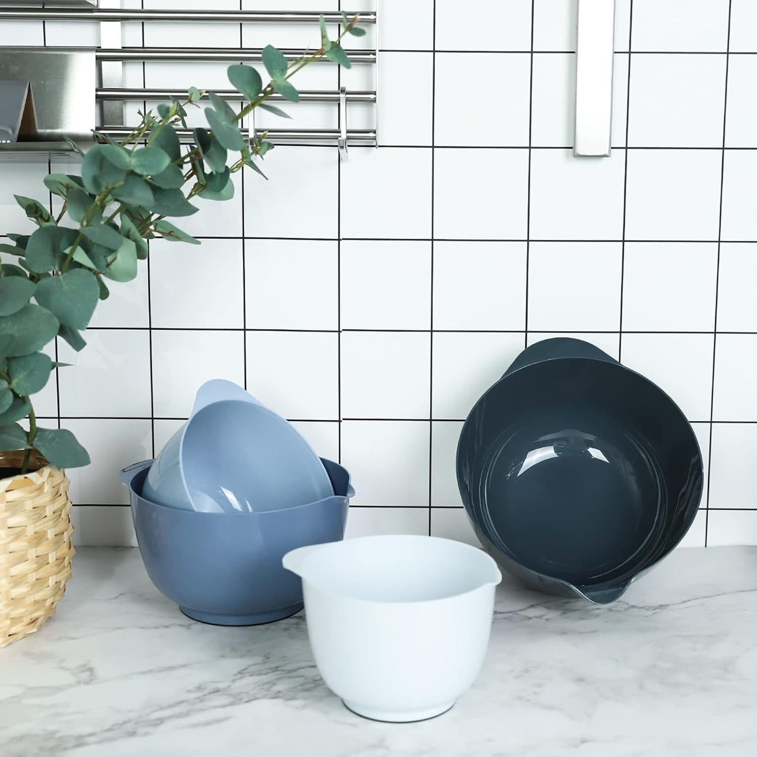 Juego de Cuencos de Mezcla BoxedHome 4 Piezas Antideslizante