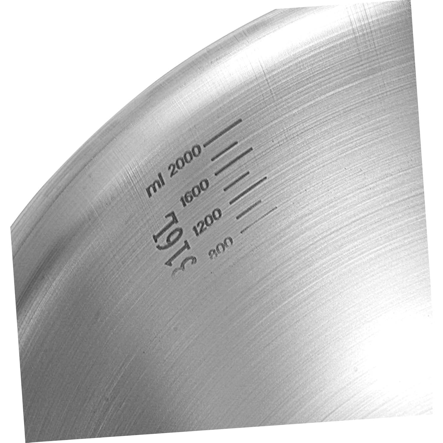 Tazón Mezclador Acero Inoxidable Zerodeko 22.7cm con Medidas