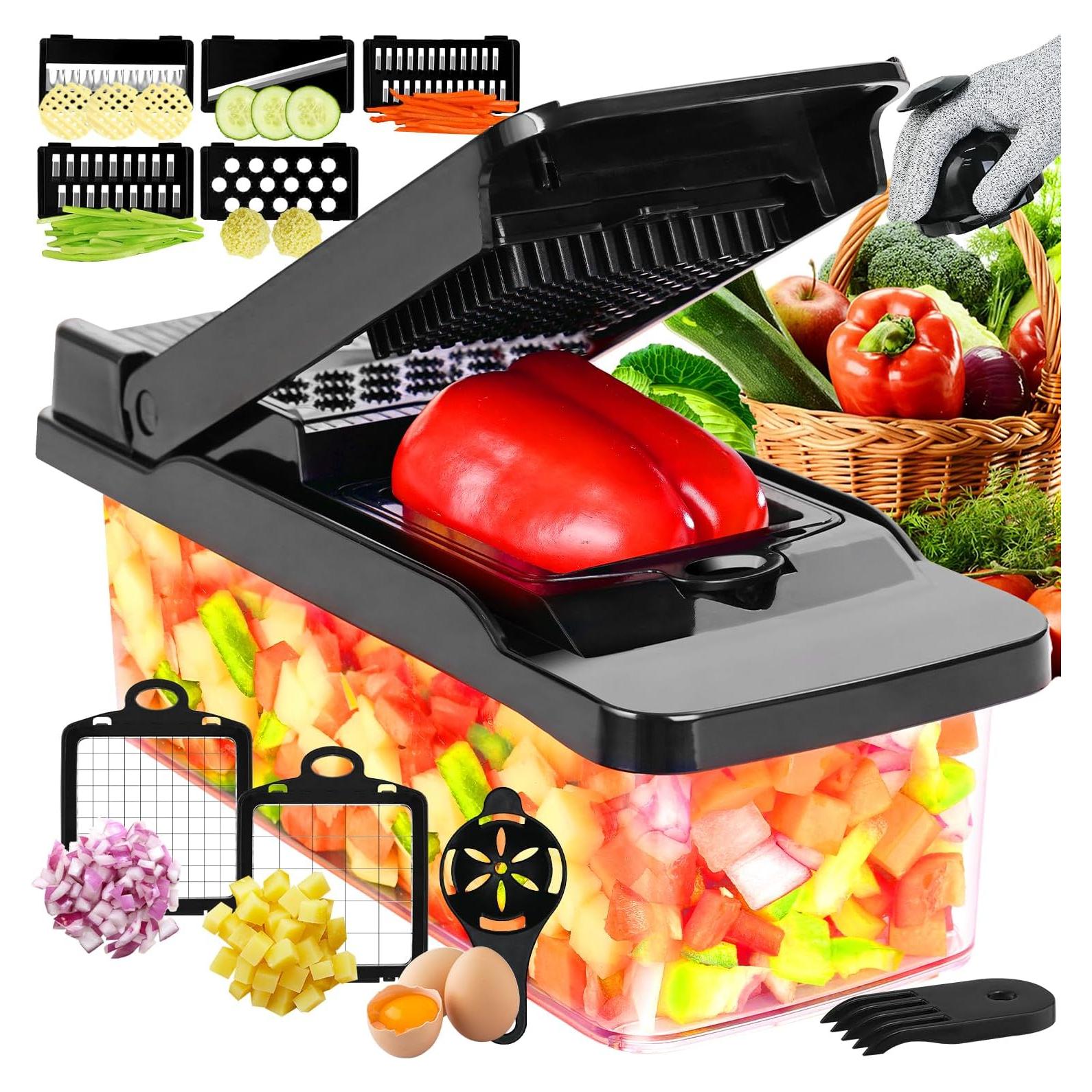 Cortador de Verduras Enleber QCQ002B Multifuncional 0.8kg