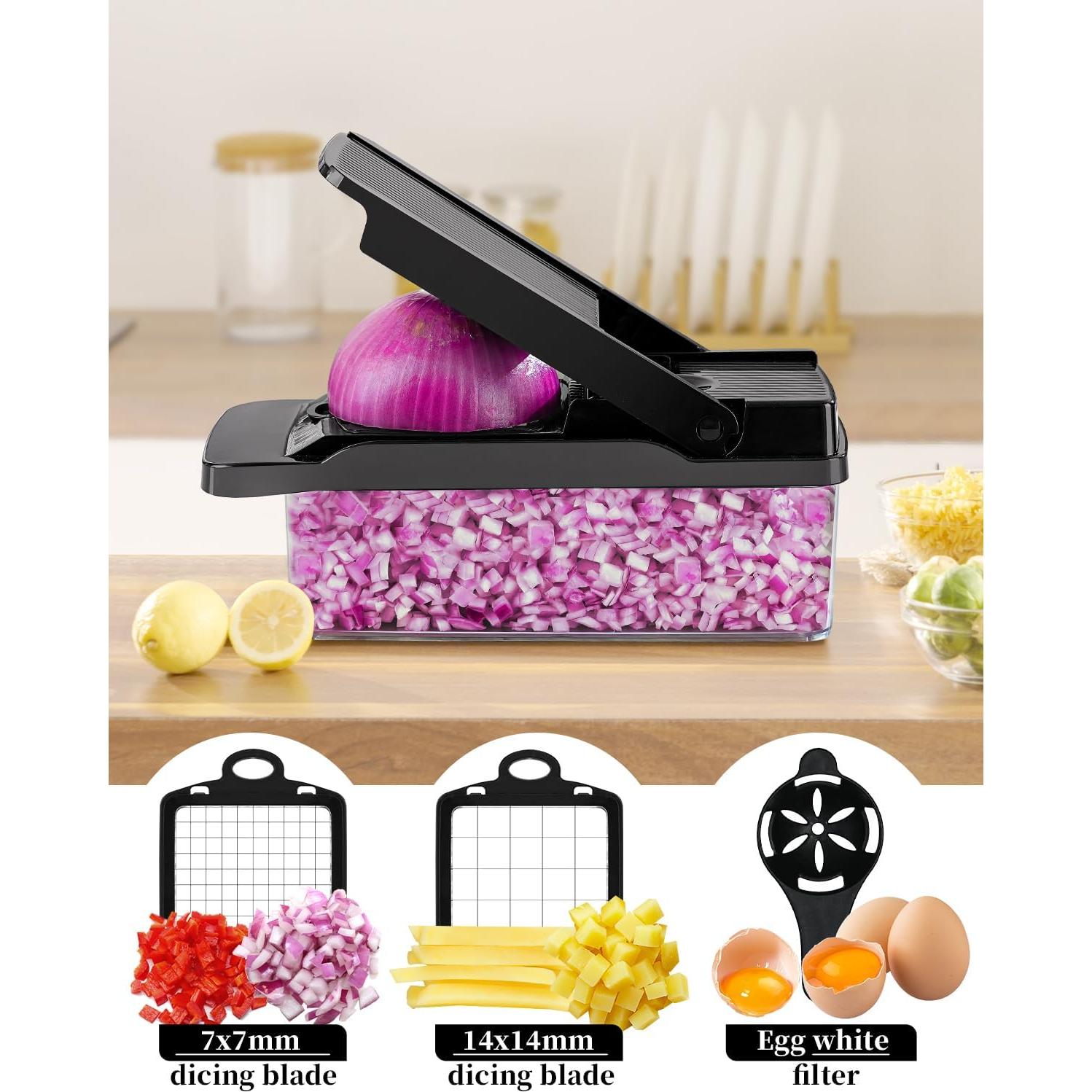 Cortador de Verduras Enleber QCQ002B Multifuncional 0.8kg