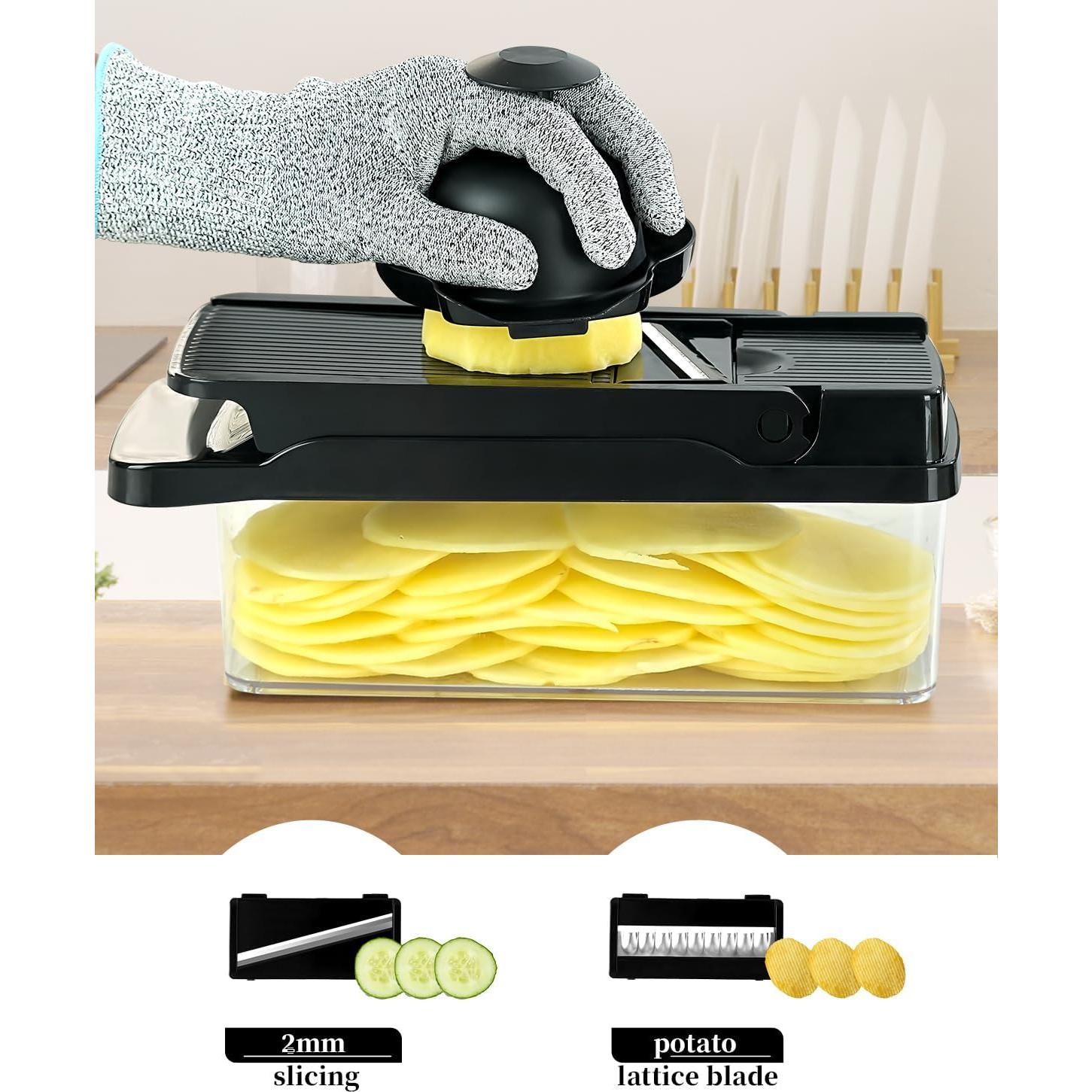 Cortador de Verduras Enleber QCQ002B Multifuncional 0.8kg