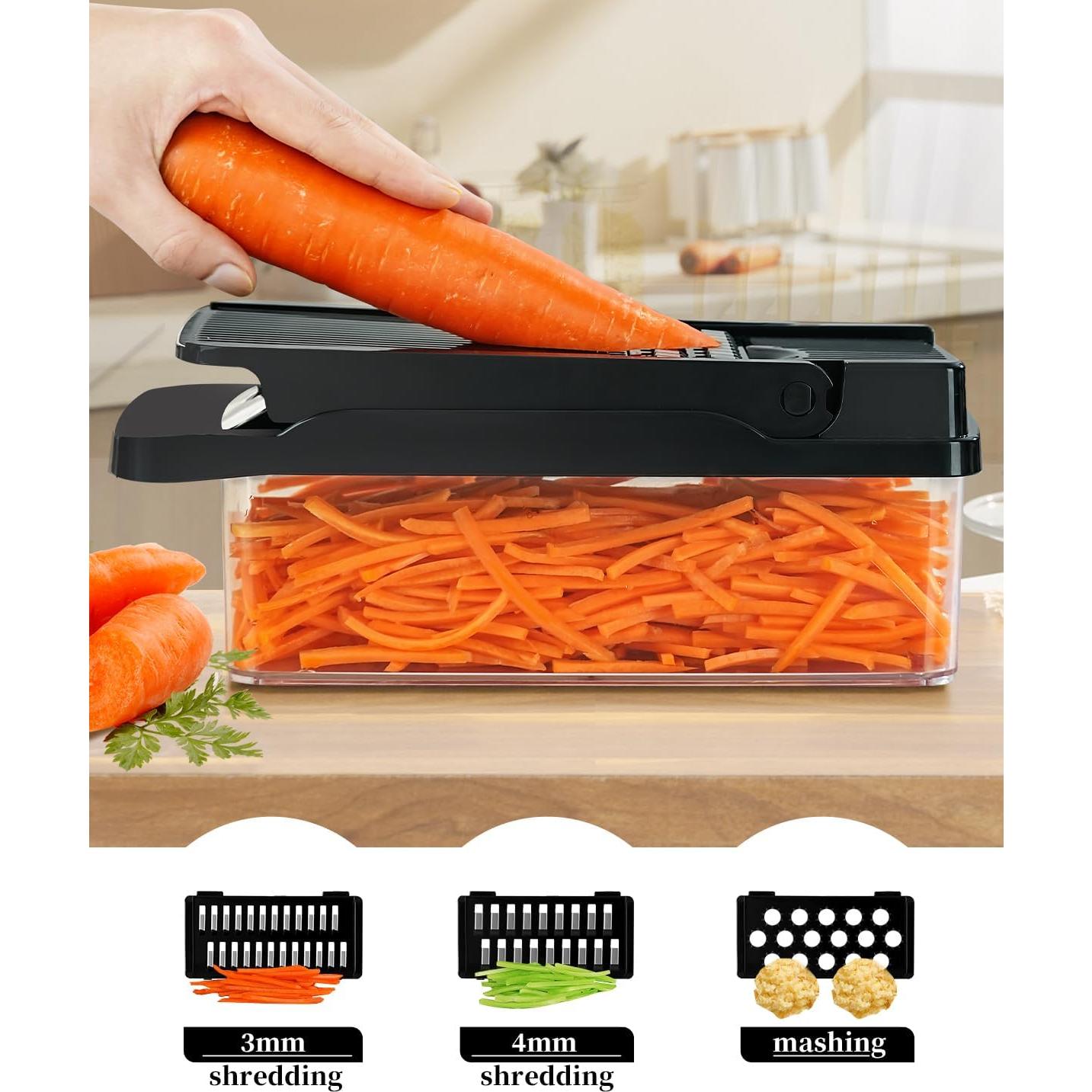 Cortador de Verduras Enleber QCQ002B Multifuncional 0.8kg