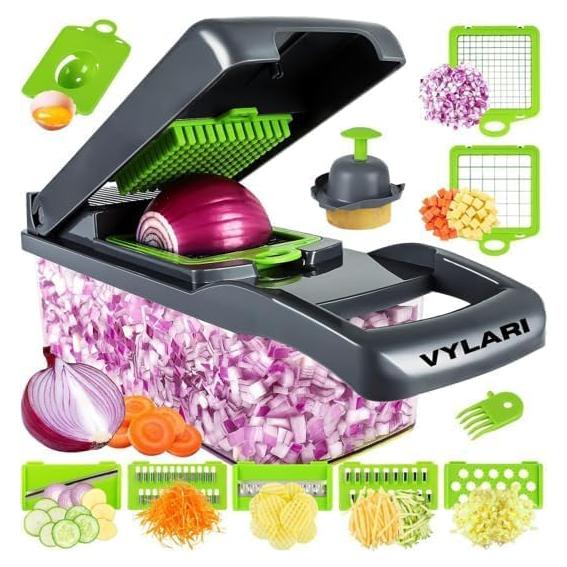 Picador de Verduras Vylari 001 - Manual, Acero Inoxidable, 0.70 kg