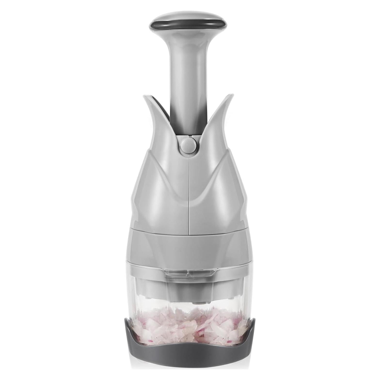 Picador de Verduras CherHome CHER-CUTTER Gris con Cuchilla Inoxidable